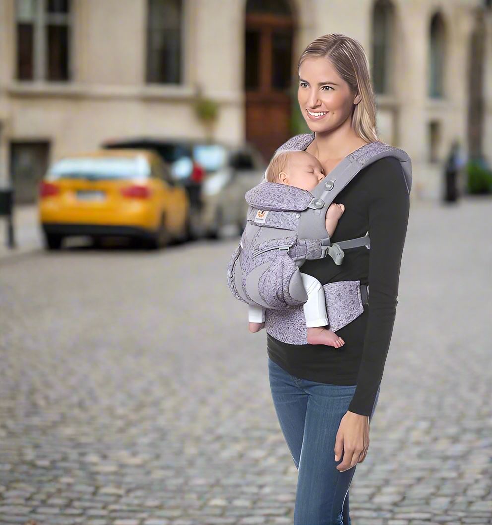 Porte Bébé - BreathBabyBag™ - Mauve Lavande - Petit Promeneur