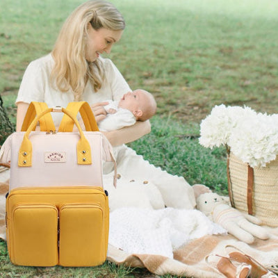 sac a langer bebe jaune parc