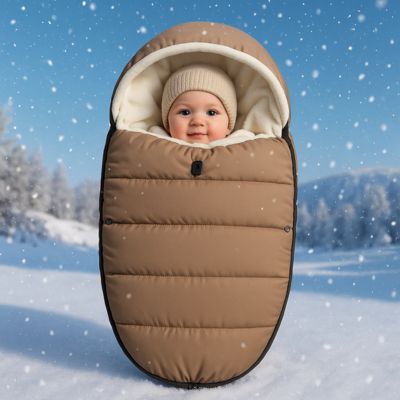 chic chancelière poussette marron