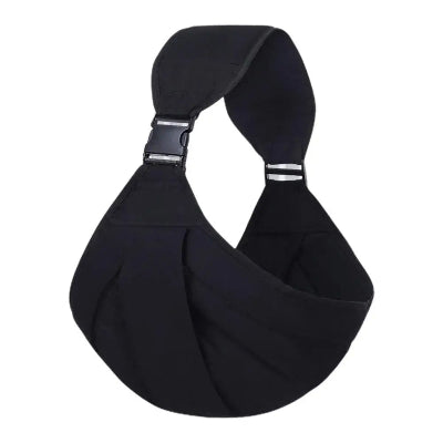 écharpe de portage bébé noir coton doux