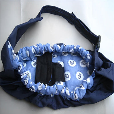 écharpe de portage fleur bleue