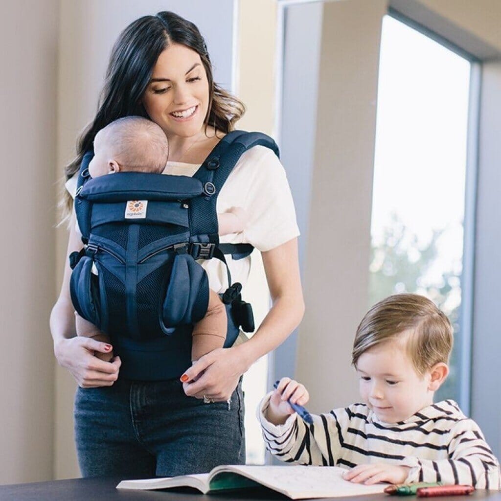 Porte Bébé - BreathBabyBag™ - Bleu Marine - Petit Promeneur