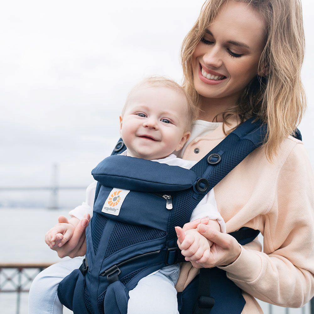 Porte Bébé - BreathBabyBag™ - Bleu Marine - Petit Promeneur