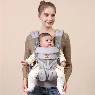 Porte Bébé - BreathBabyBag™ - Gris - Petit Promeneur