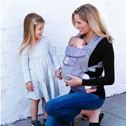 Porte Bébé - BreathBabyBag™ - Mauve Lavande - Petit Promeneur