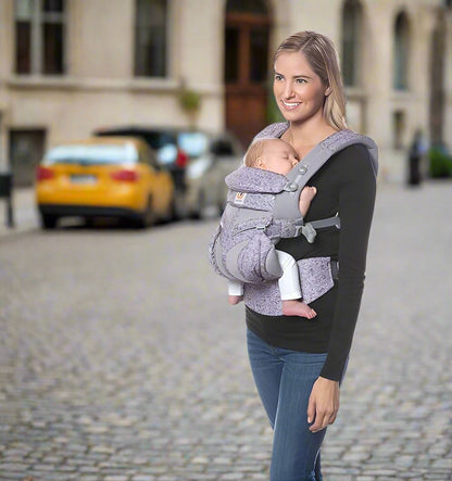 Porte Bébé - BreathBabyBag™ - Mauve Lavande - Petit Promeneur