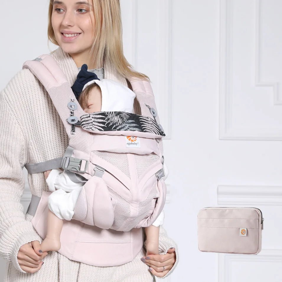Porte Bébé - BreathBabyBag™ - Rose Maille - Petit Promeneur