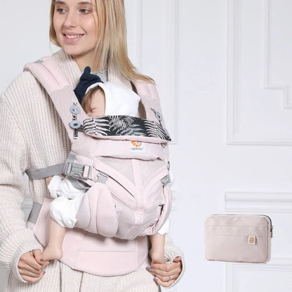 Porte Bébé - BreathBabyBag™ - Rose Maille - Petit Promeneur