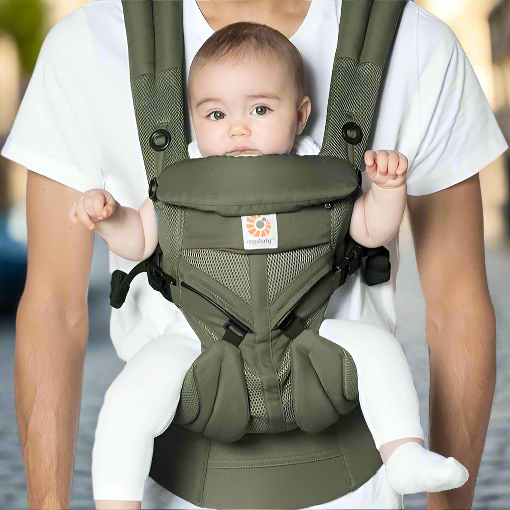 Porte Bébé - BreathBabyBag™ - Vert Olive - Petit Promeneur