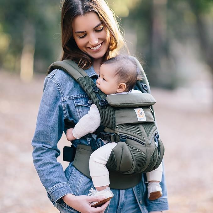 Porte Bébé - BreathBabyBag™ - Vert Olive - Petit Promeneur