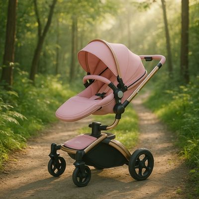 poussette 3 en 1 dans bois