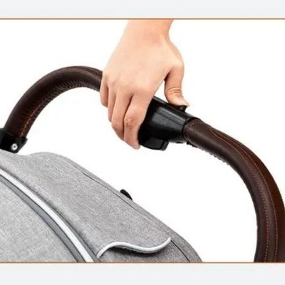 poussette canne presse bouton