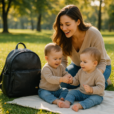 sac a dos a langer jumeau parc