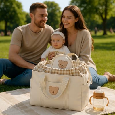 sac à langer bébé en famille