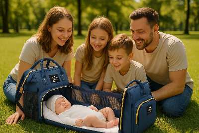 sac a langer bebe endormi lit nomade