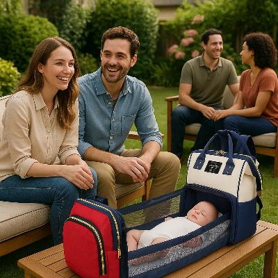 sac a langer lit bebe endormi pratibag
