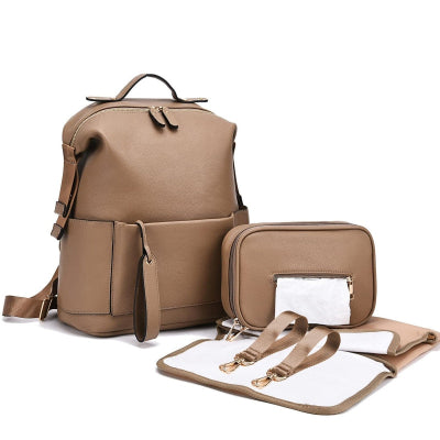 sac a langer marron clair