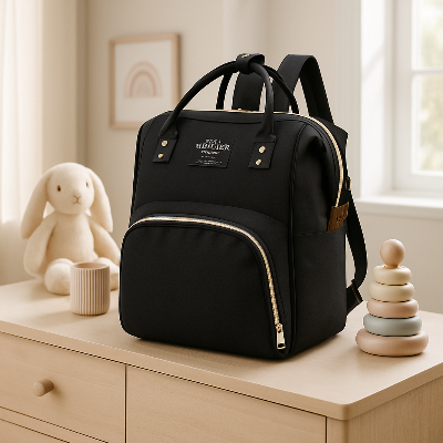 sac a langer noir bebe maman